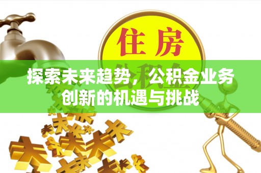 黑水探索未来趋势，公积金业务创新的机遇与挑战