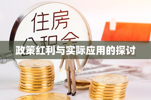 寒亭政策红利与实际应用的探讨