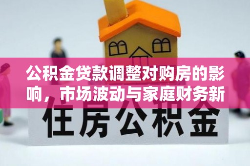 正阳公积金贷款调整对购房的影响，市场波动与家庭财务新趋势