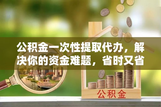 尼玛公积金一次性提取代办，解决你的资金难题，省时又省心