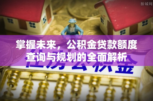 阳西掌握未来，公积金贷款额度查询与规划的全面解析